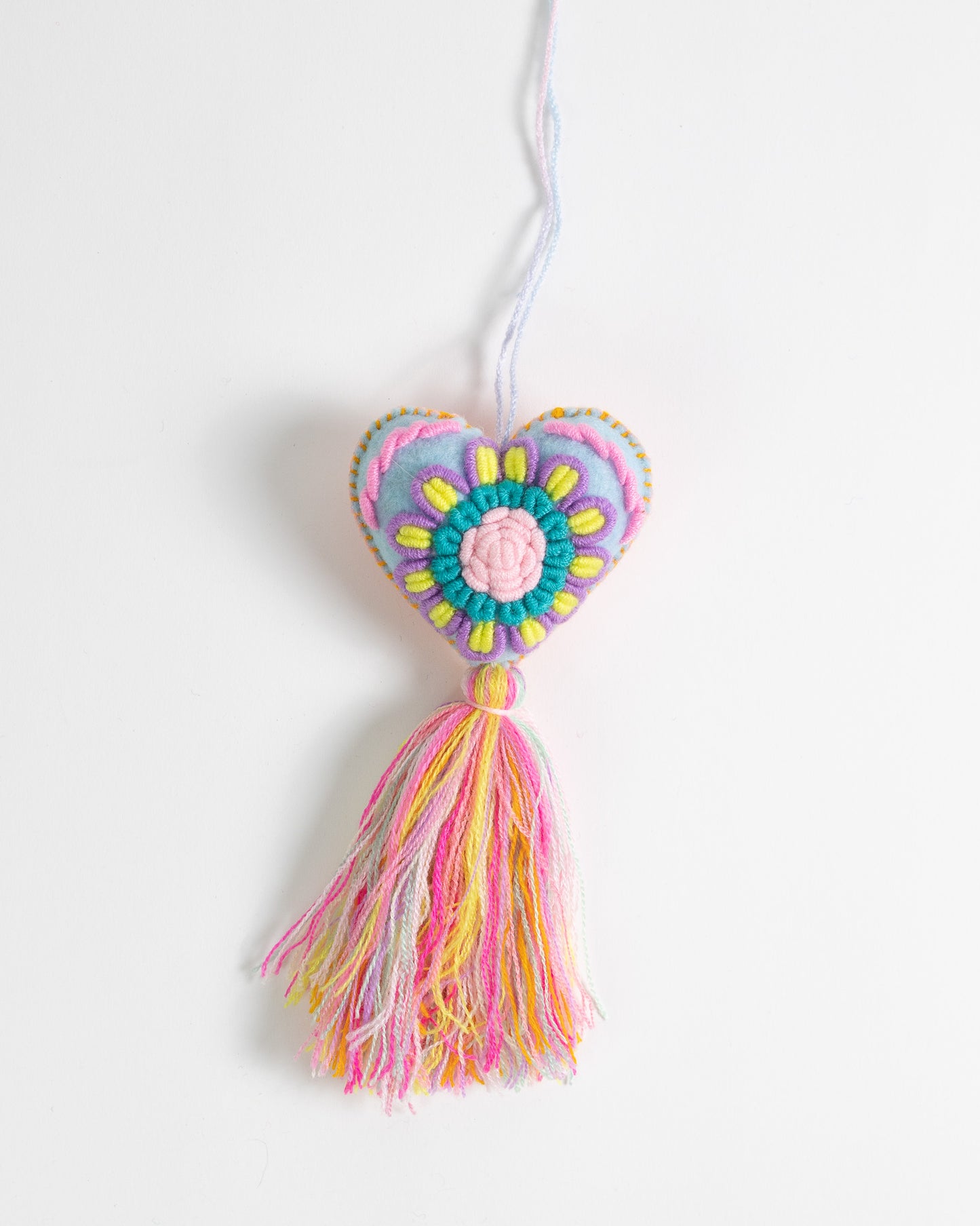 Whimsical Pastel Tassel Bag Charm