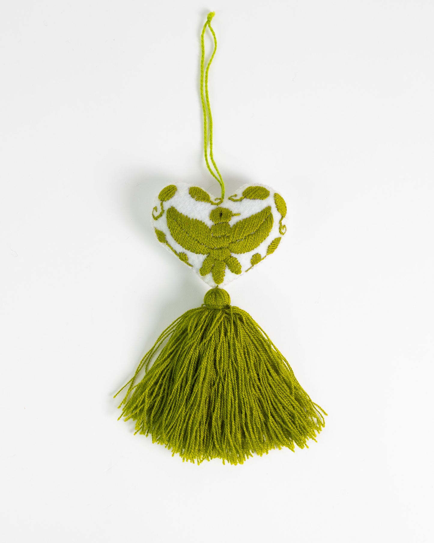 Ornate Heart Tassel Bag Charm
