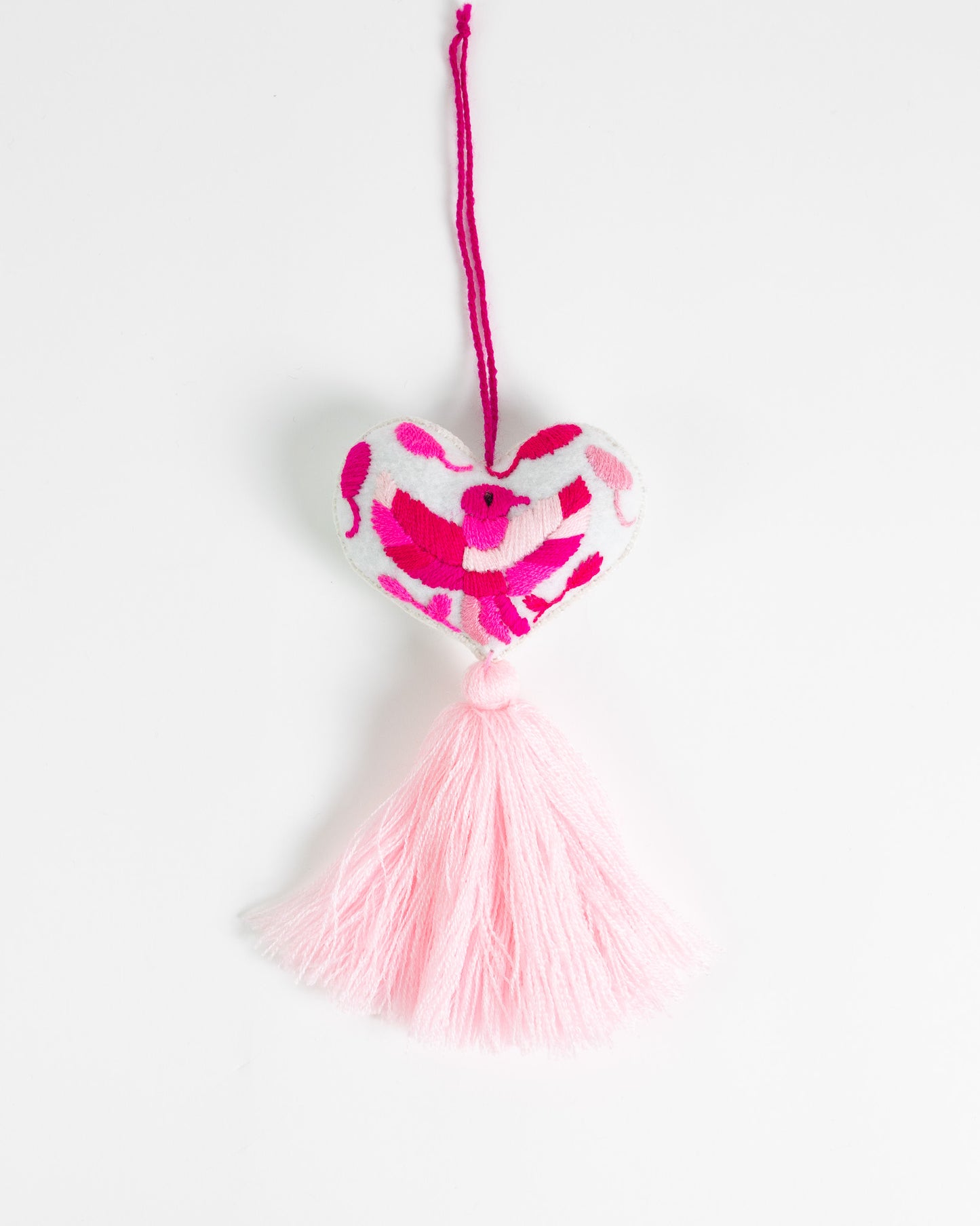 Ornate Heart Tassel Bag Charm