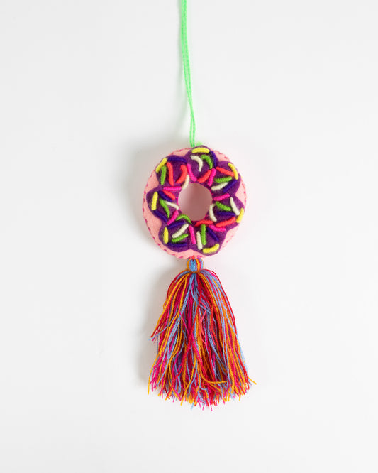 Delicious Donut Tassel Bag Charm
