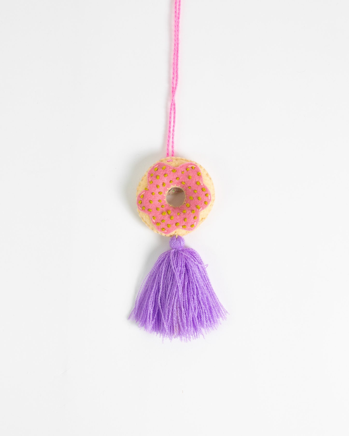 Mini Delicious Donut Tassel Bag Charm