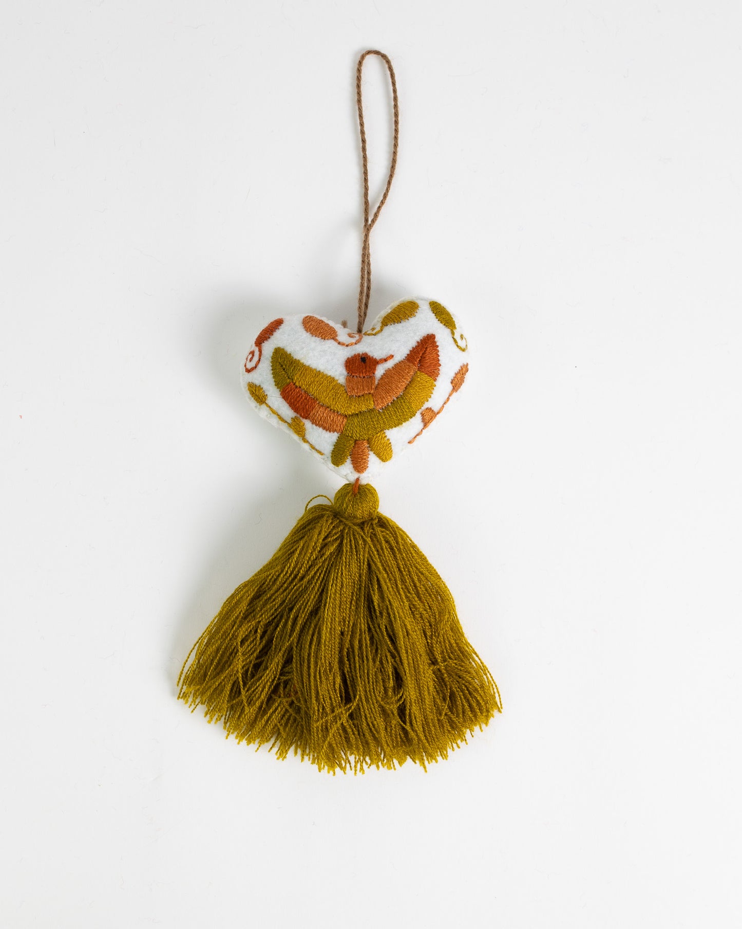 Ornate Heart Tassel Bag Charm