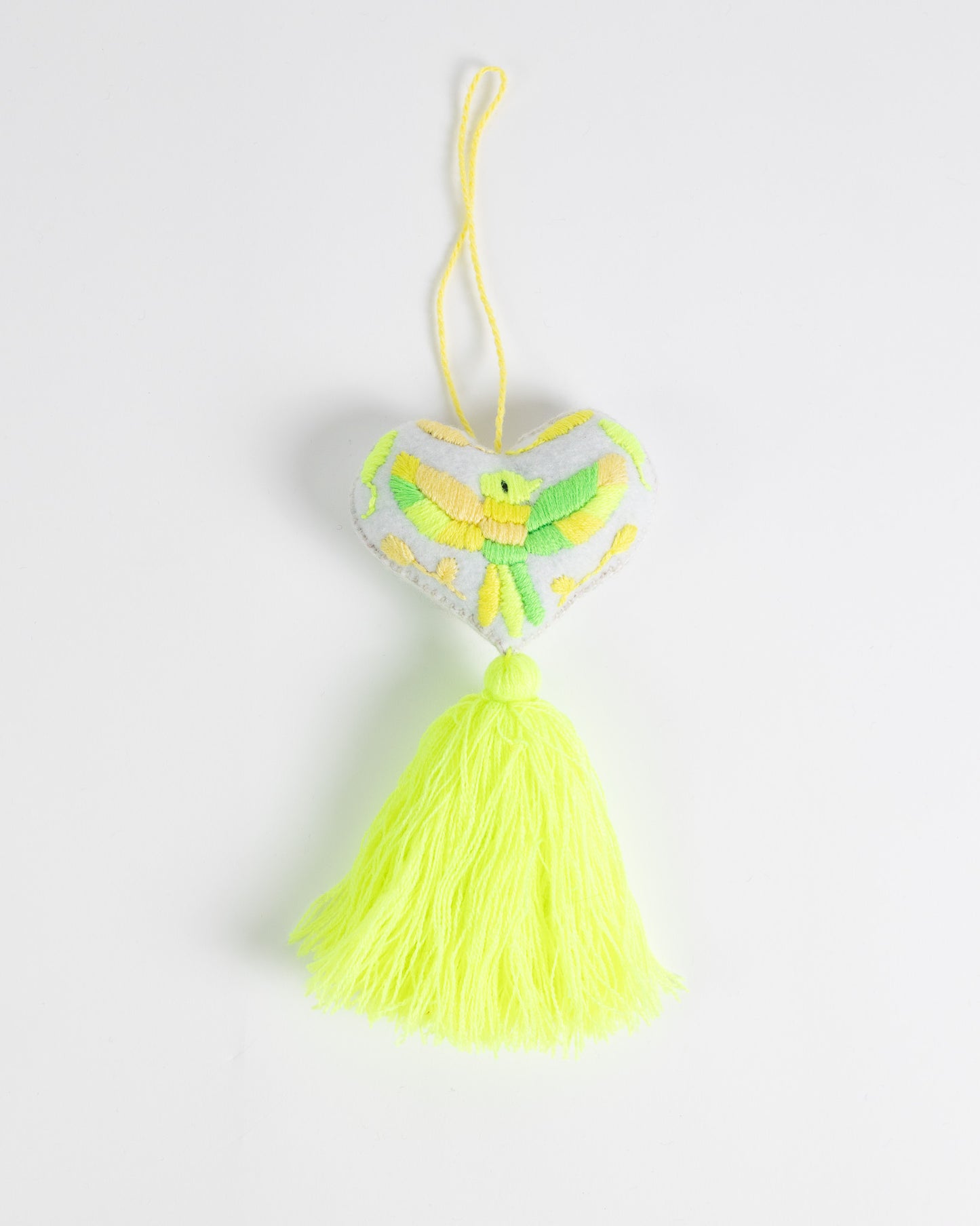 Ornate Heart Tassel Bag Charm