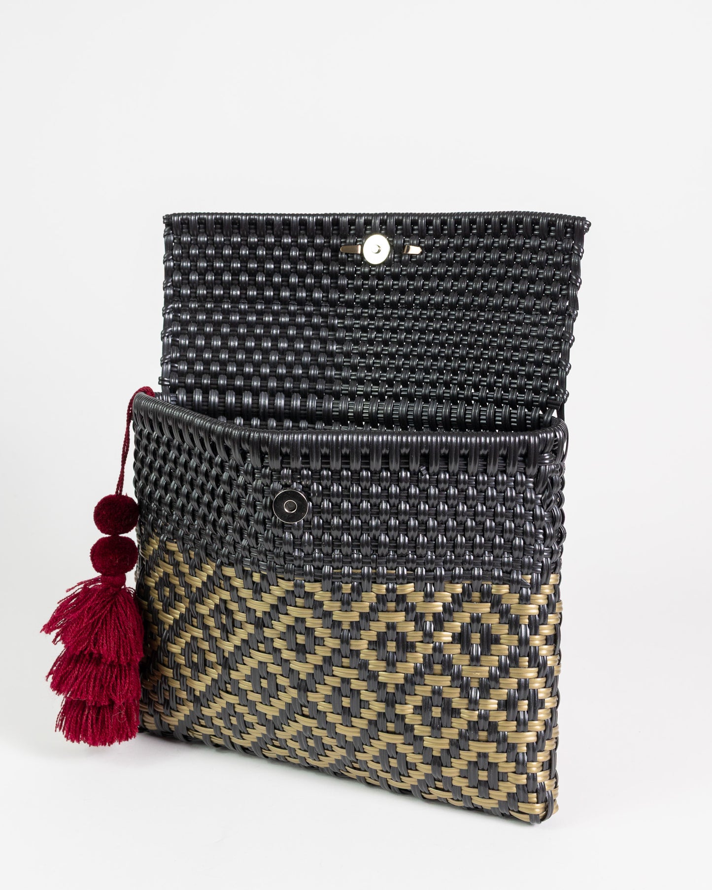Black and Gold Diamonds Clutch