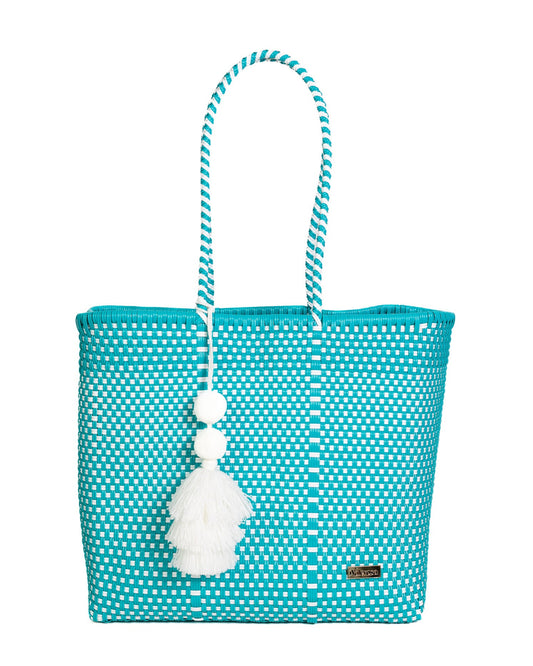Aqua and White Jumbo