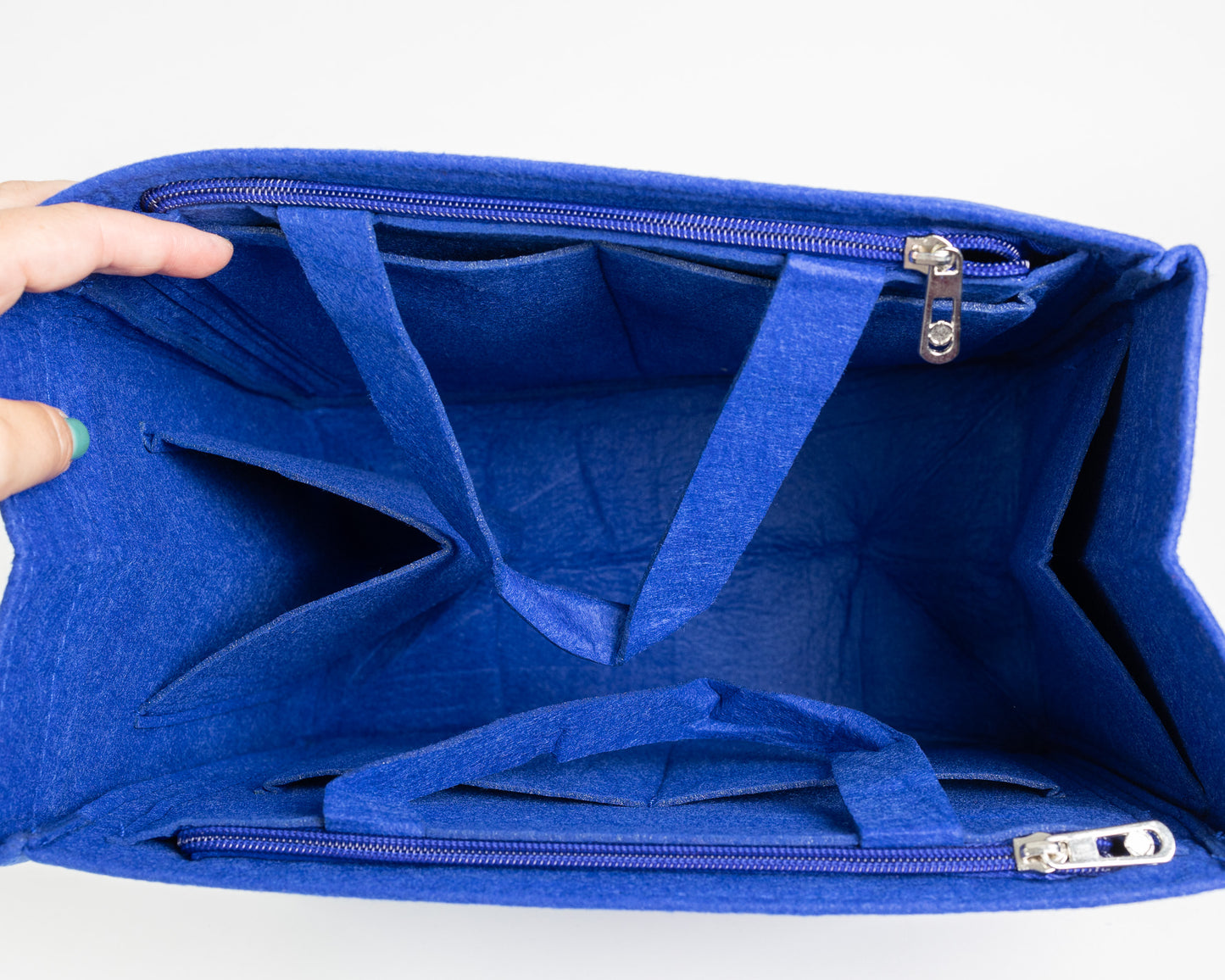 Royal Blue Felt Bag Organizer