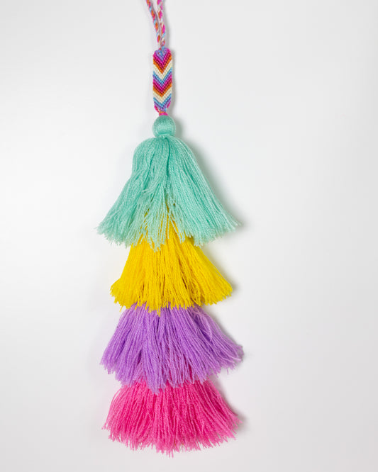 Pastel Rainbow Cascade Tassel