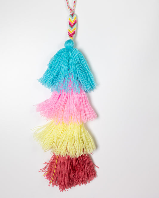 Pastel Rainbow Cascade Tassel