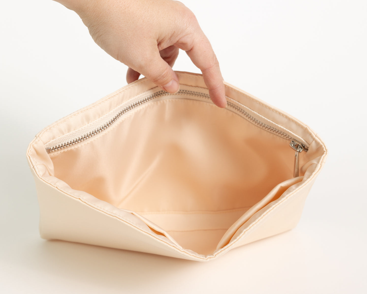 Cream Clutch Organizer