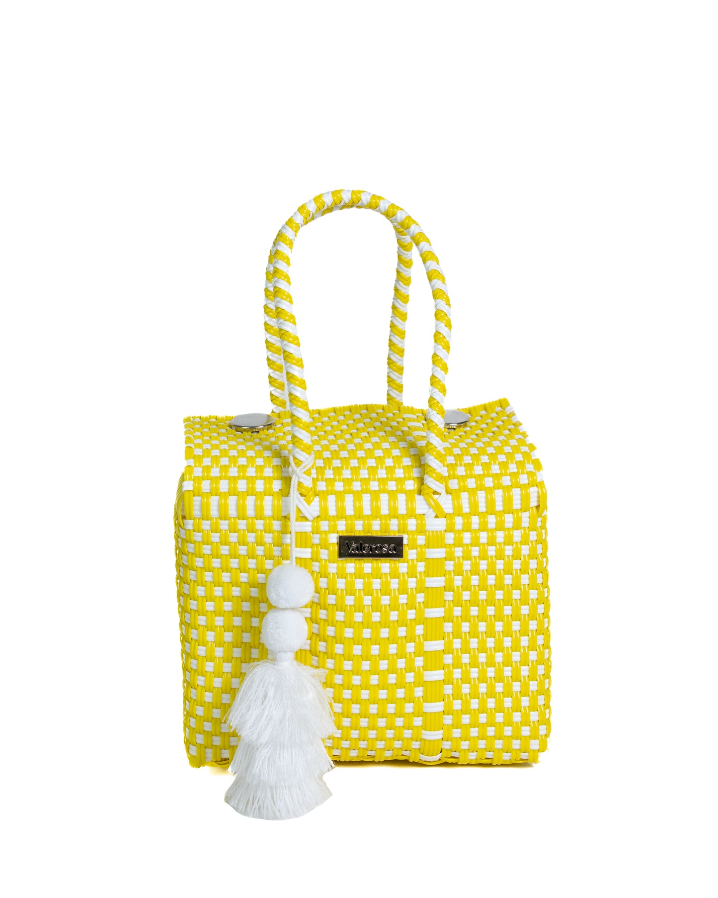 Yellow and White Mini Purse