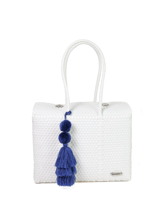 Solid White Día Tote