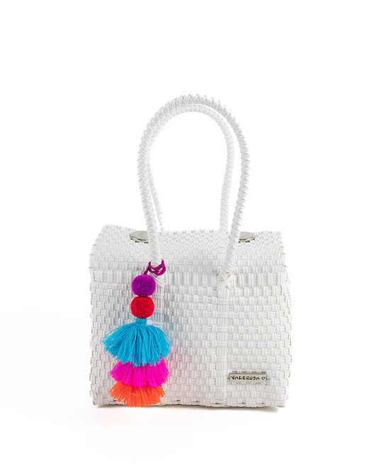 Solid White Mini Purse