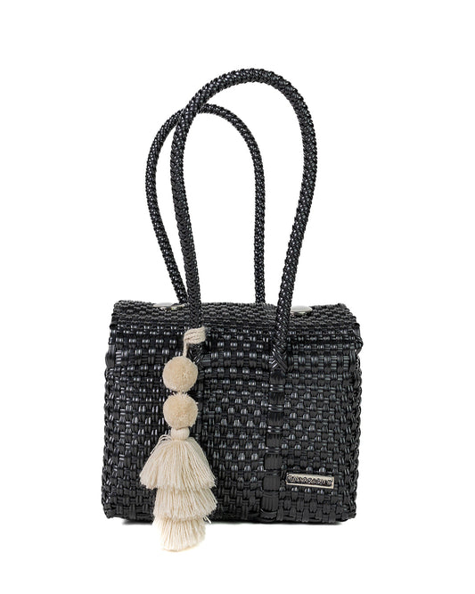 Solid Black Mini Purse