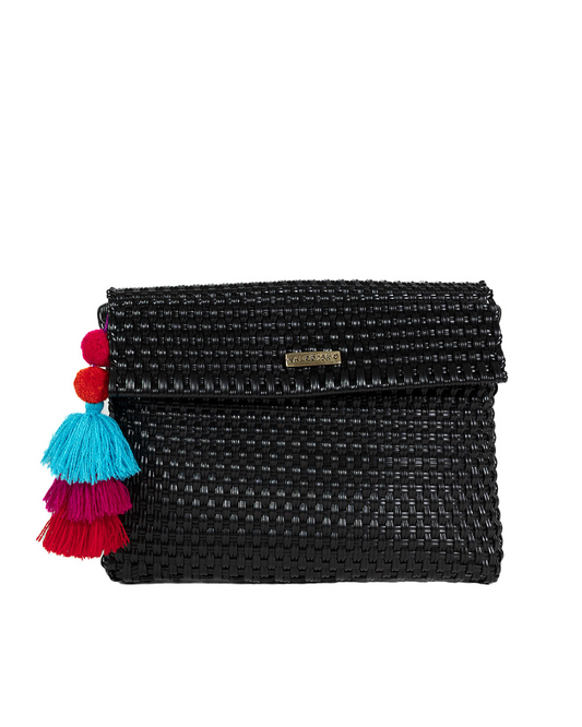 Solid Black Clutch
