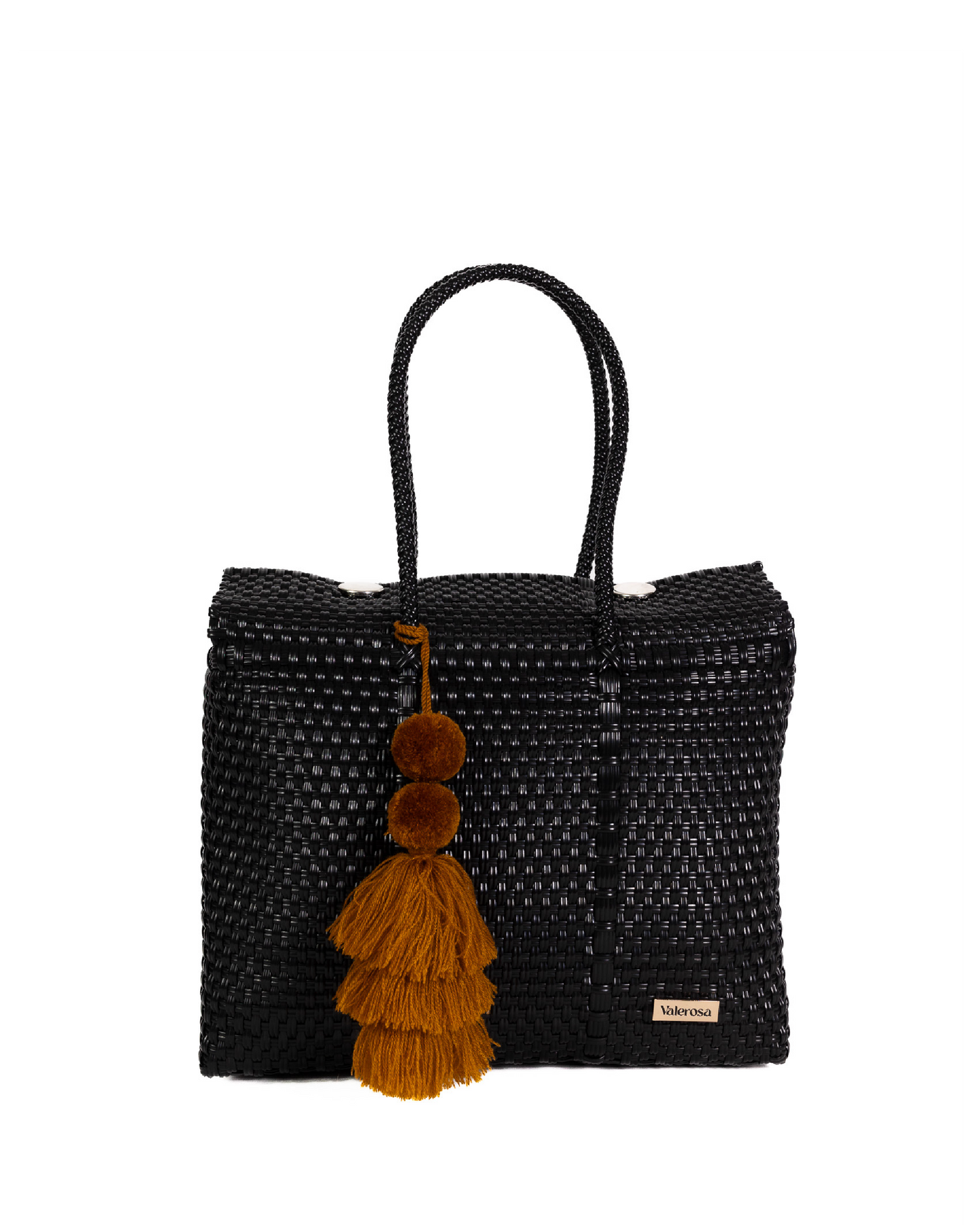 Solid Black Día Handbag