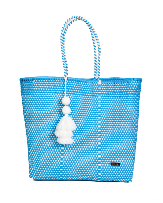 Sky Blue and White Checkered "Extra" Jumbo