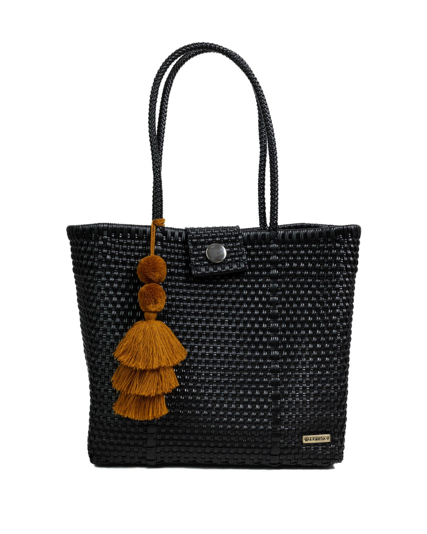 Solid Black Hombro Bag