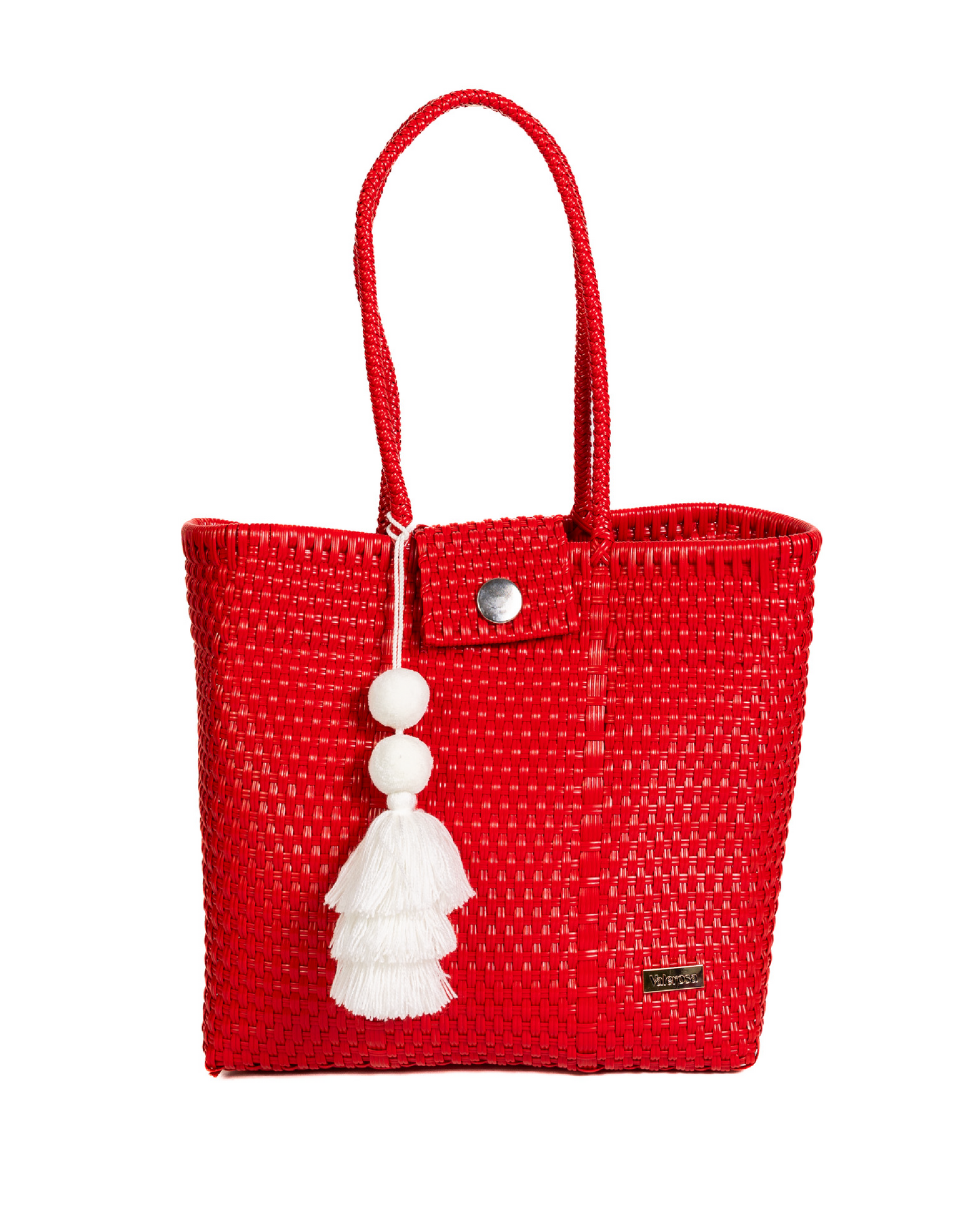 Solid Red Hombro Bag