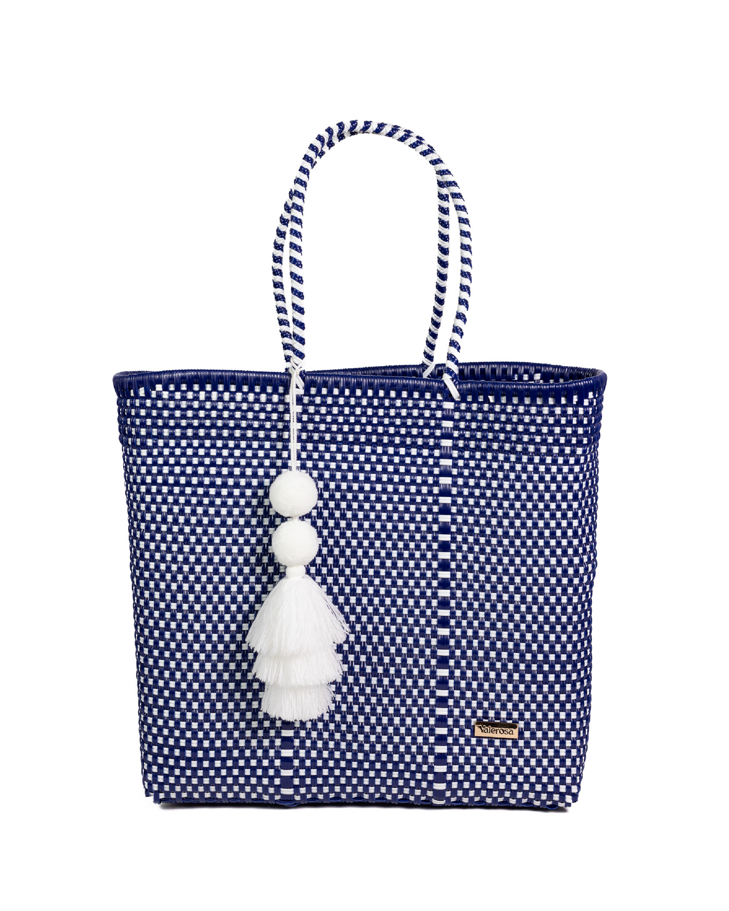 Navy and White Checkered Jumbo