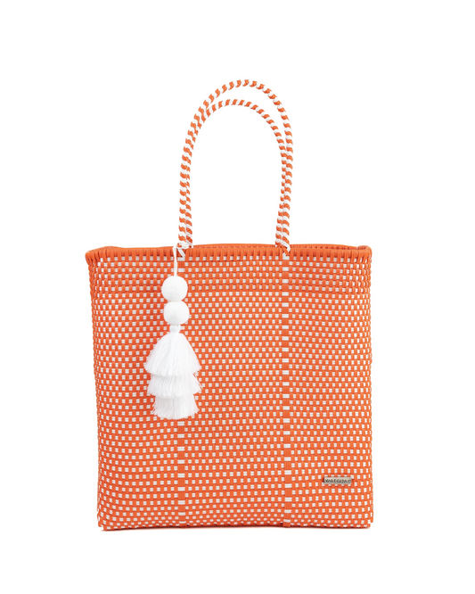 Orange and White Checkered Jumbo