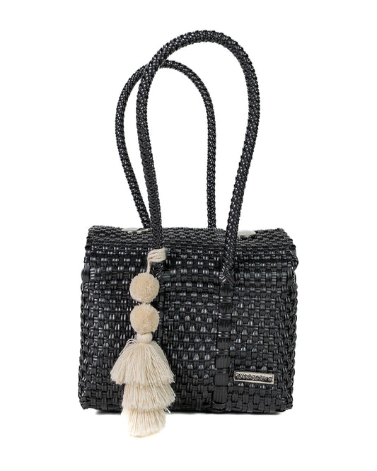 Solid Black Mini Purse