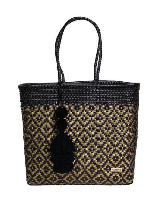 Black and Gold Diamonds Playera Tote