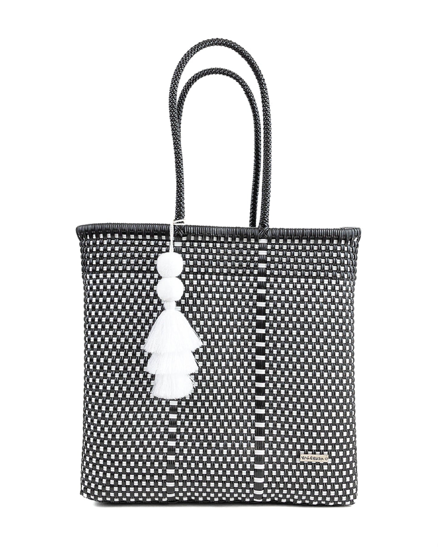 Black and White Checkered Playera Tote