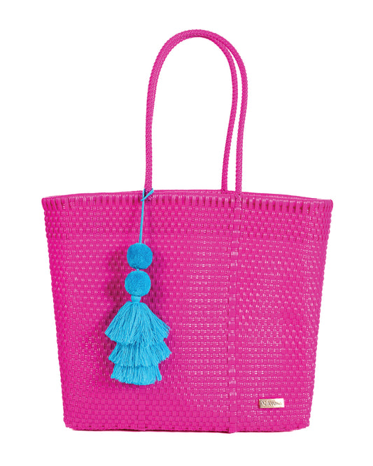 Magenta Pink Playera Tote