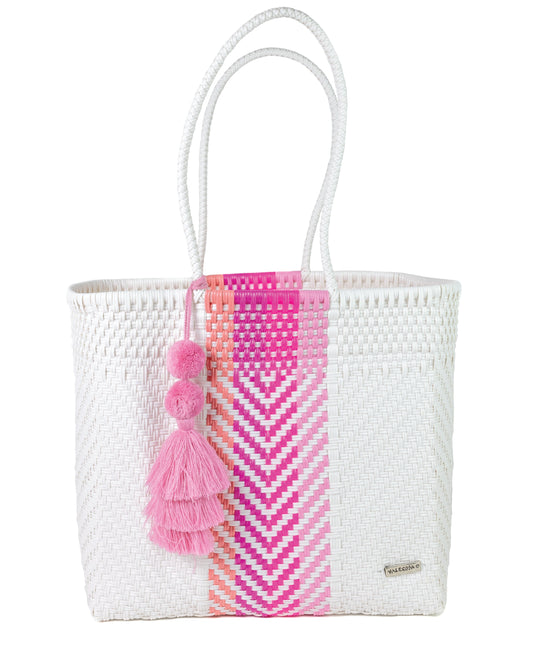 Peachy Pink Playera Tote