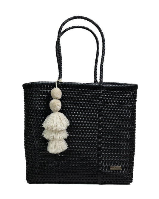 Solid Black Playera Tote