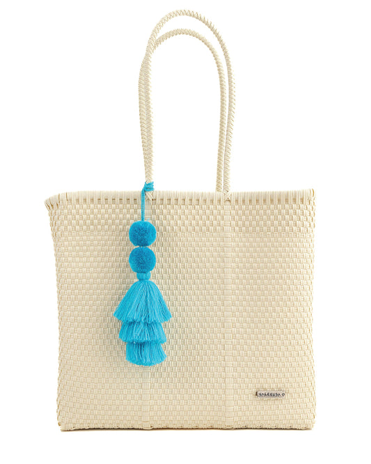 Solid Cream Playera Tote