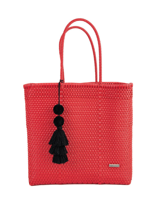 Solid Red Playera Tote