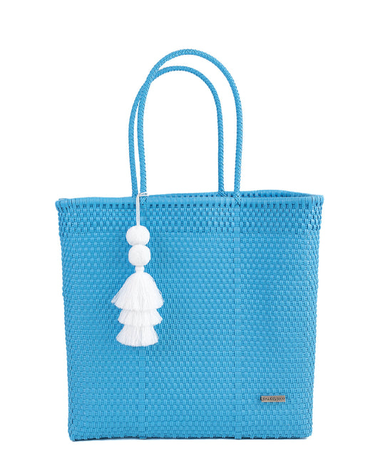 Solid Sky Blue Playera Tote