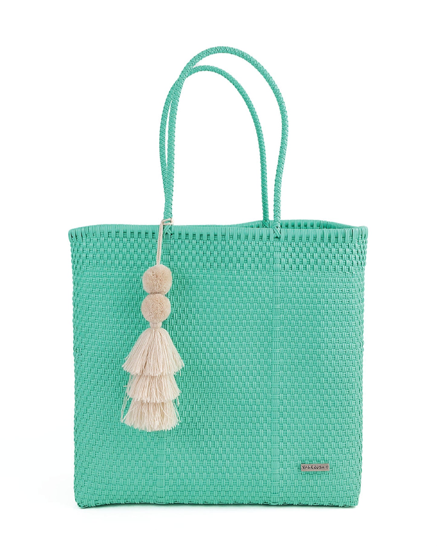 Solid Teal Playera Tote